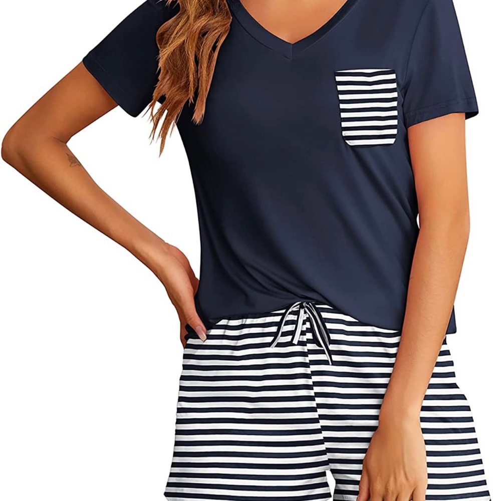 2 piece short pajama set